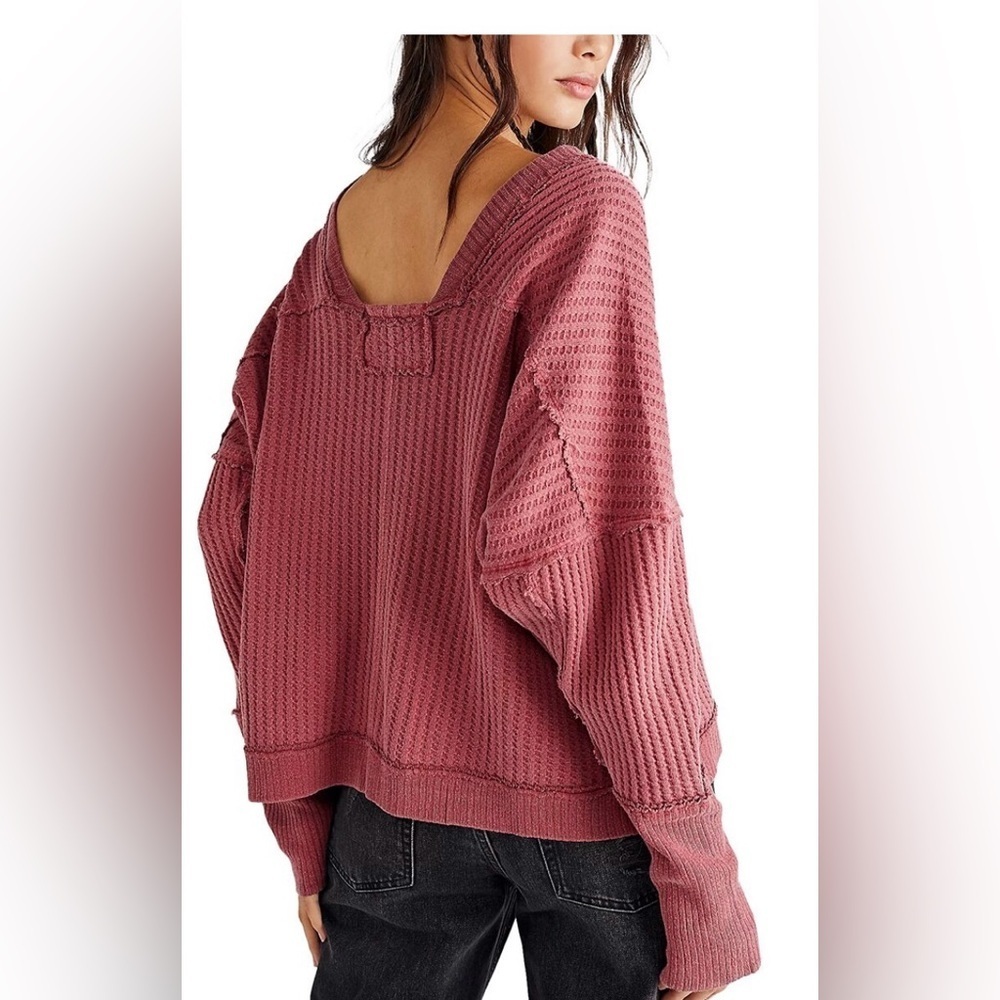 Free People New Magic Thermal Sweater gray small - Picture 2 of 4